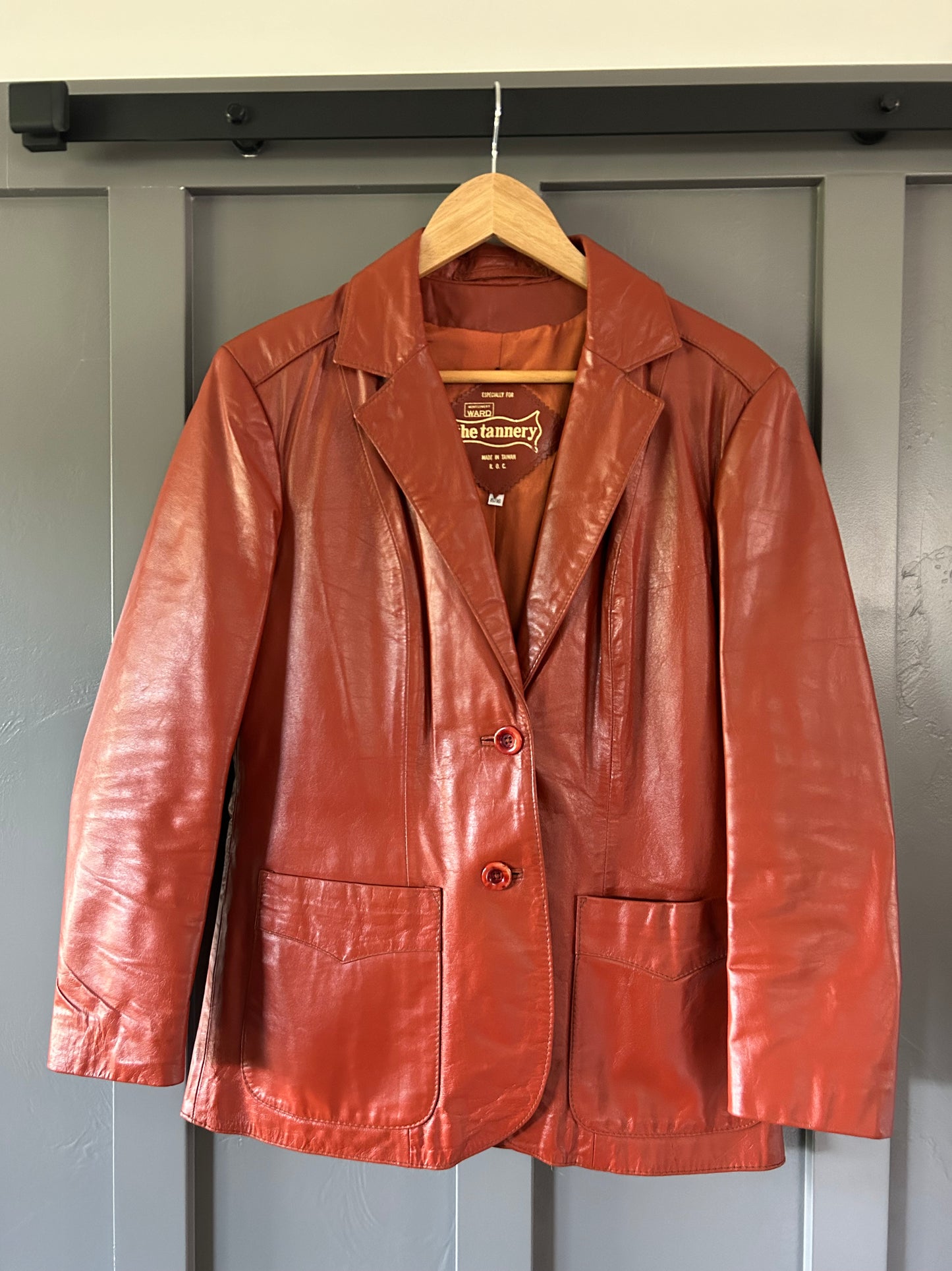 Brick Leather Jacket