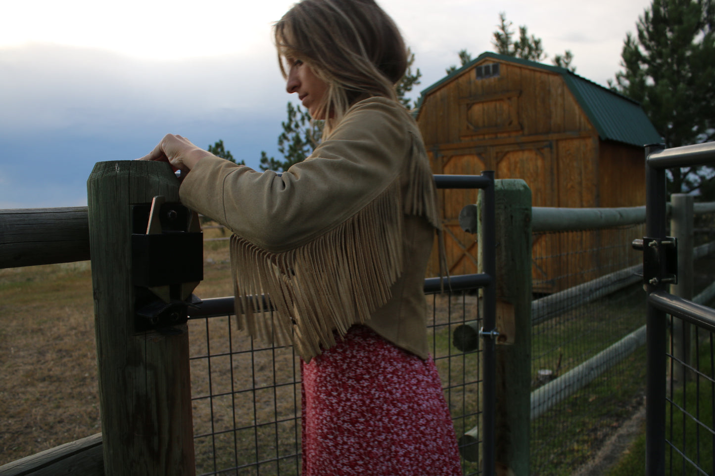 Western Crop Fringe Jacket