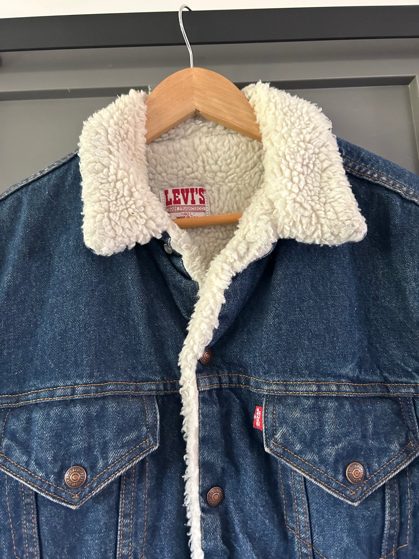 80s Sherpa Jean Jacket