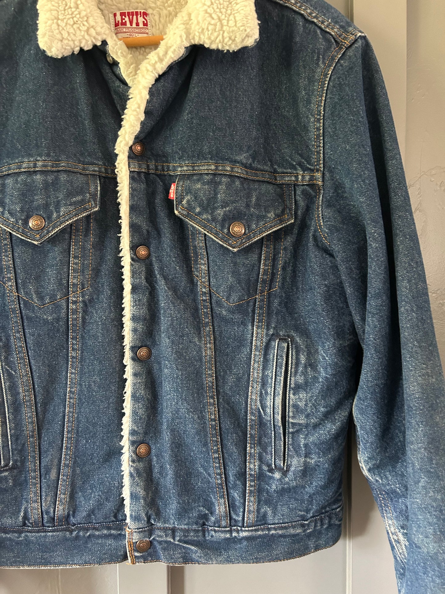 80s Sherpa Jean Jacket