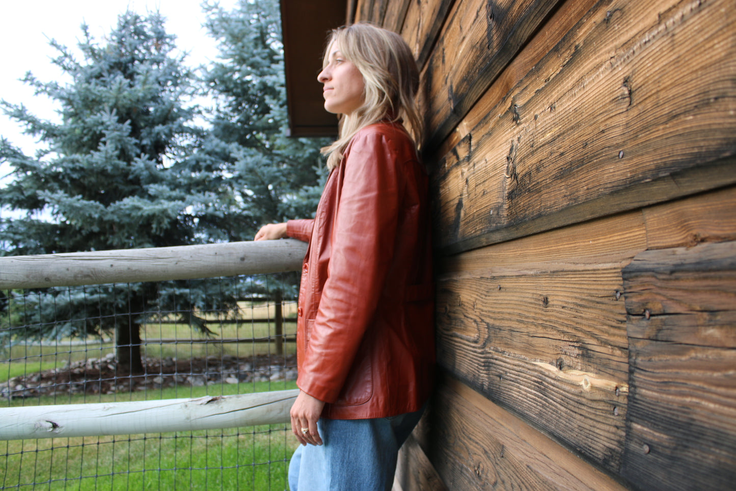 Brick Leather Jacket