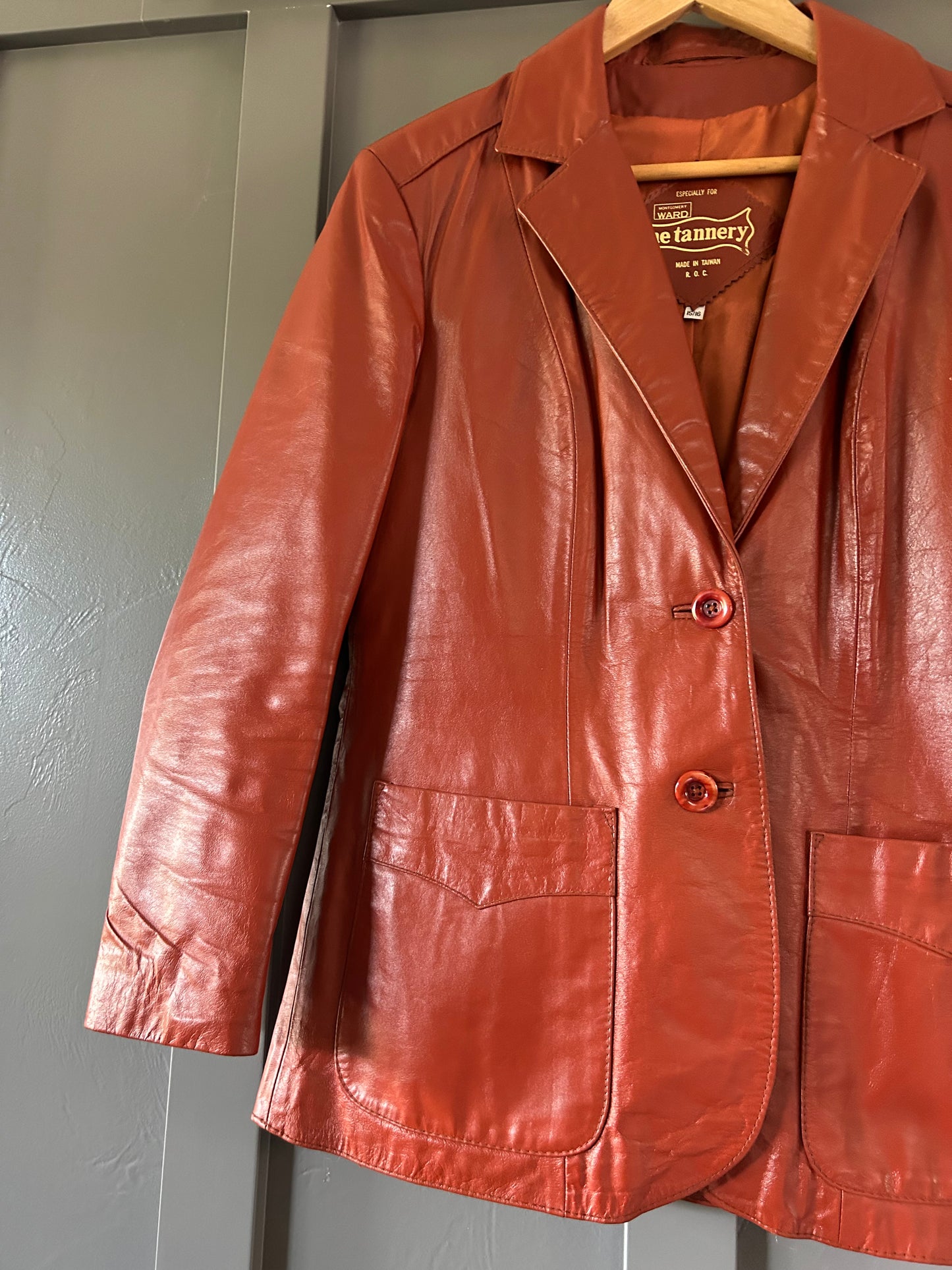 Brick Leather Jacket