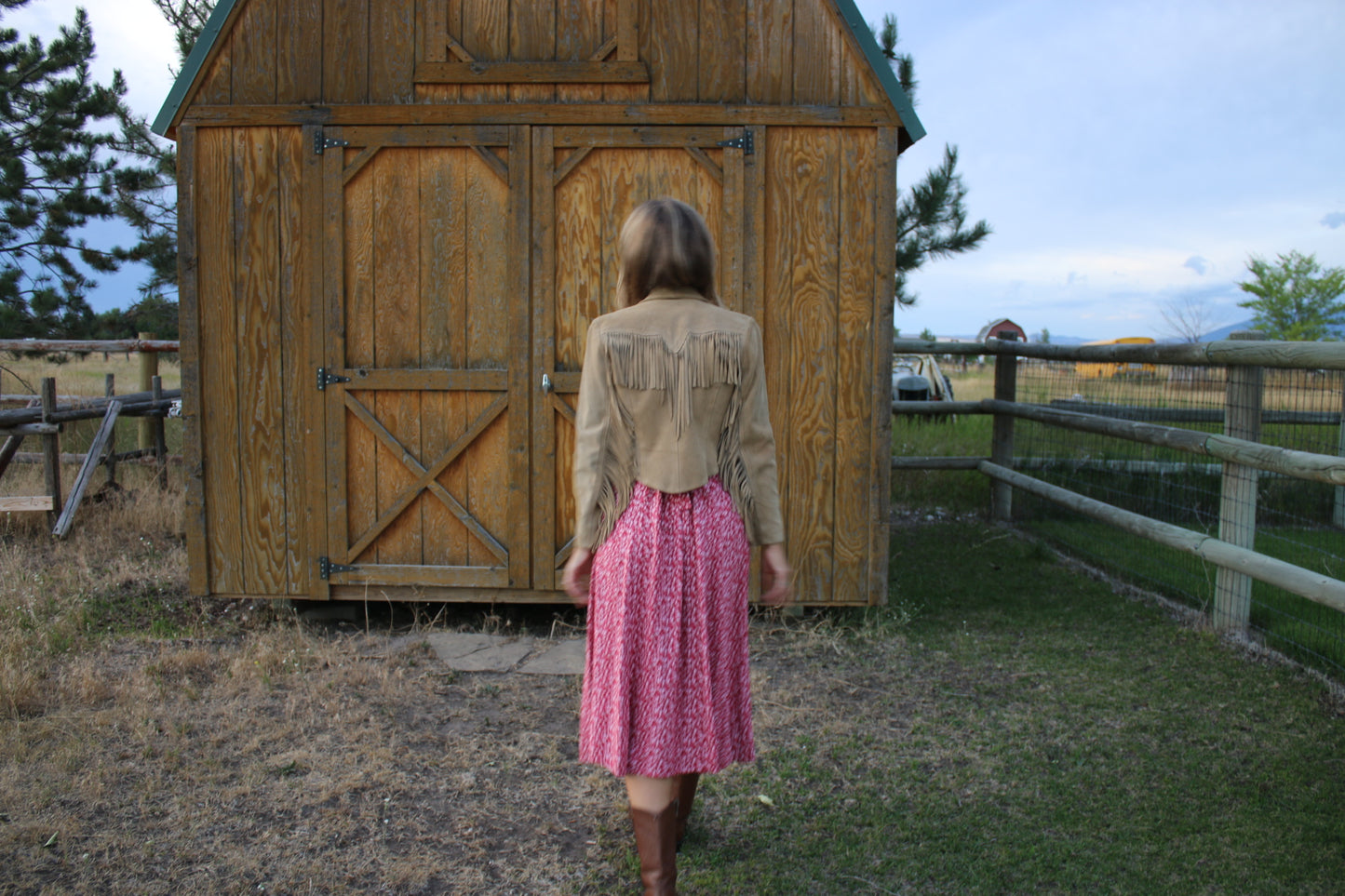 Western Crop Fringe Jacket