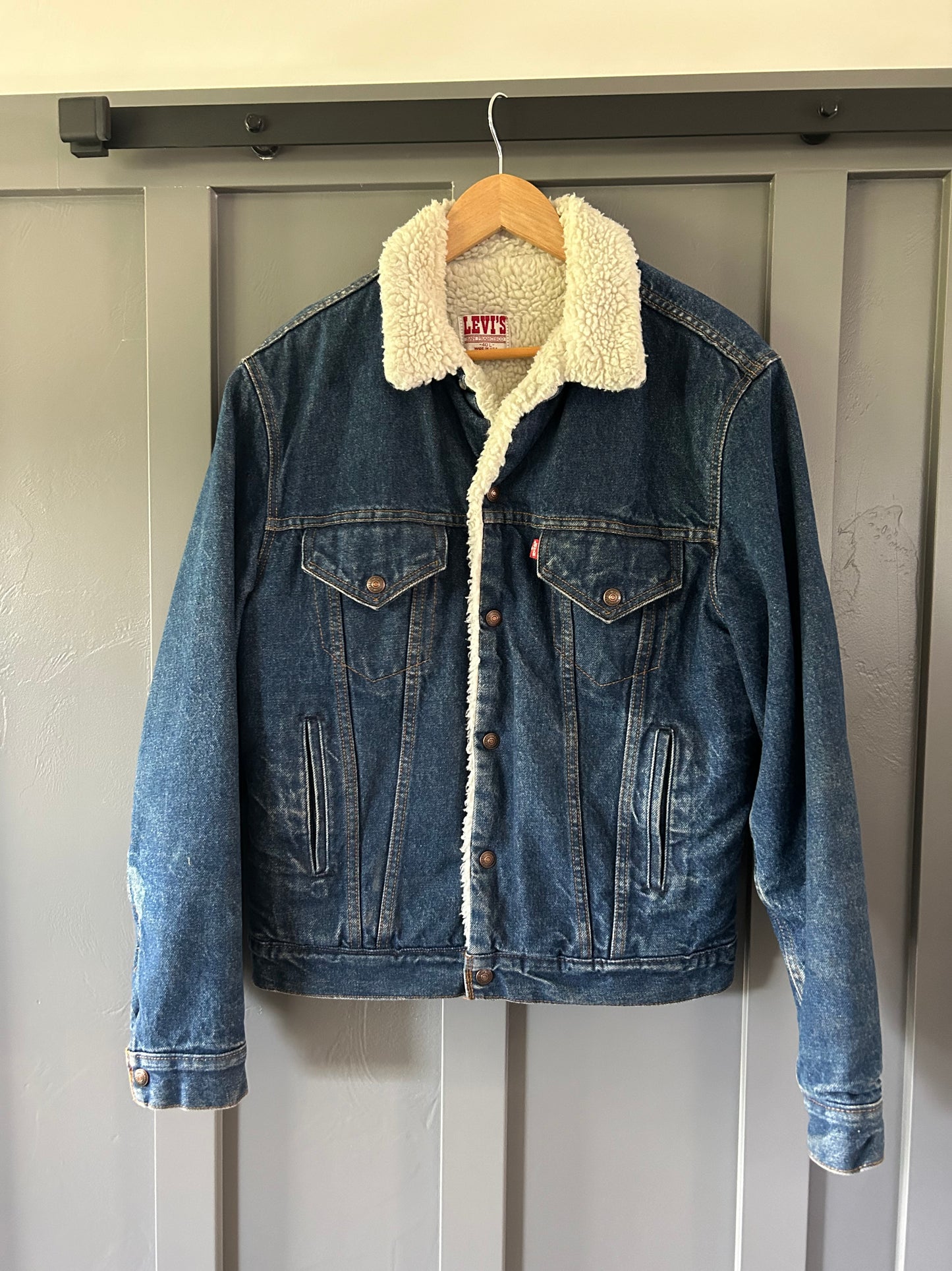 80s Sherpa Jean Jacket