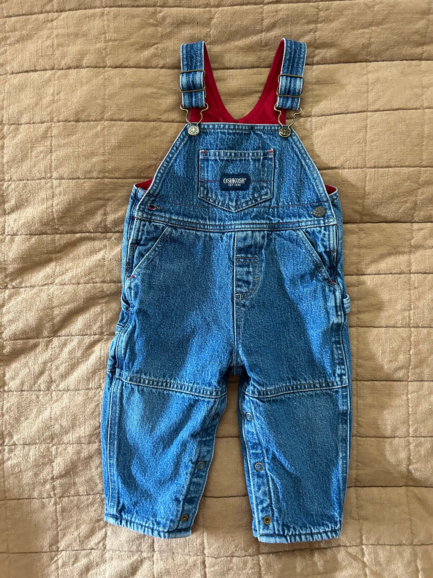 Kid’s Vintage Lined Overalls