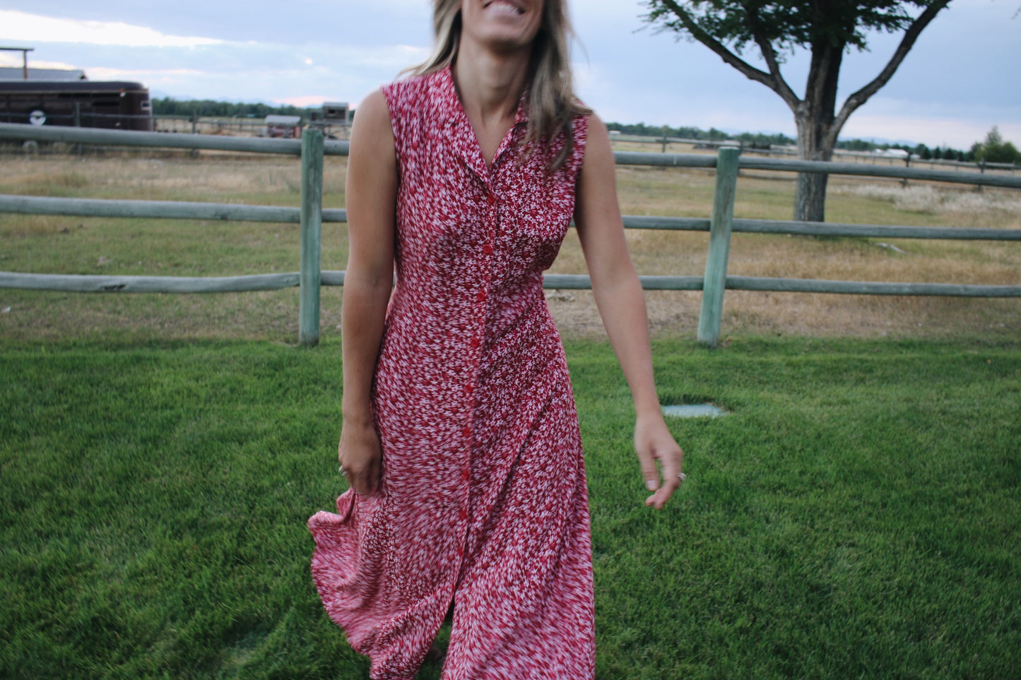 Vintage Ditsy Floral Dress