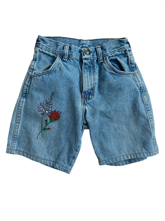 Wildflower Denim Shorts