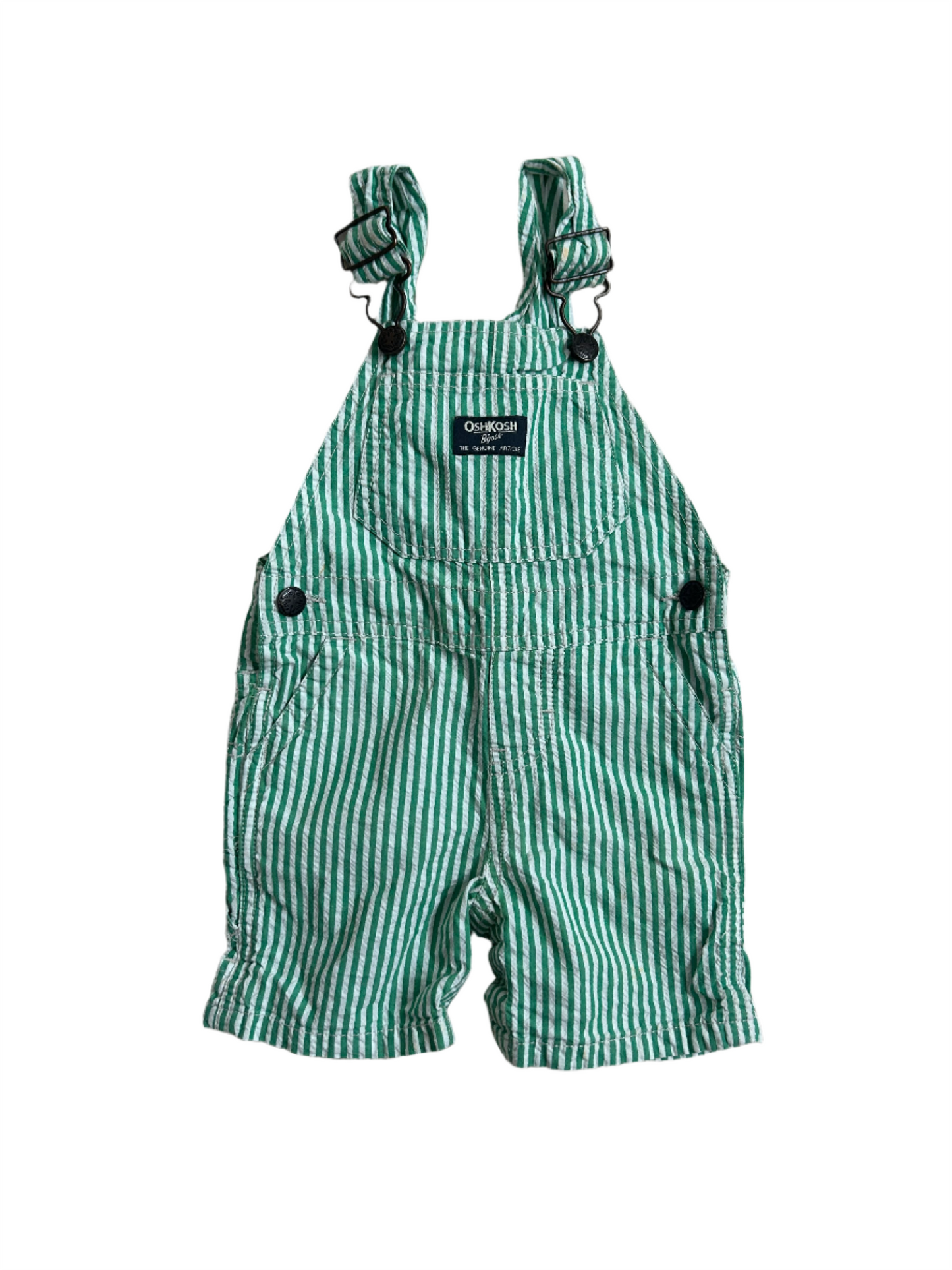 Striped Shortalls