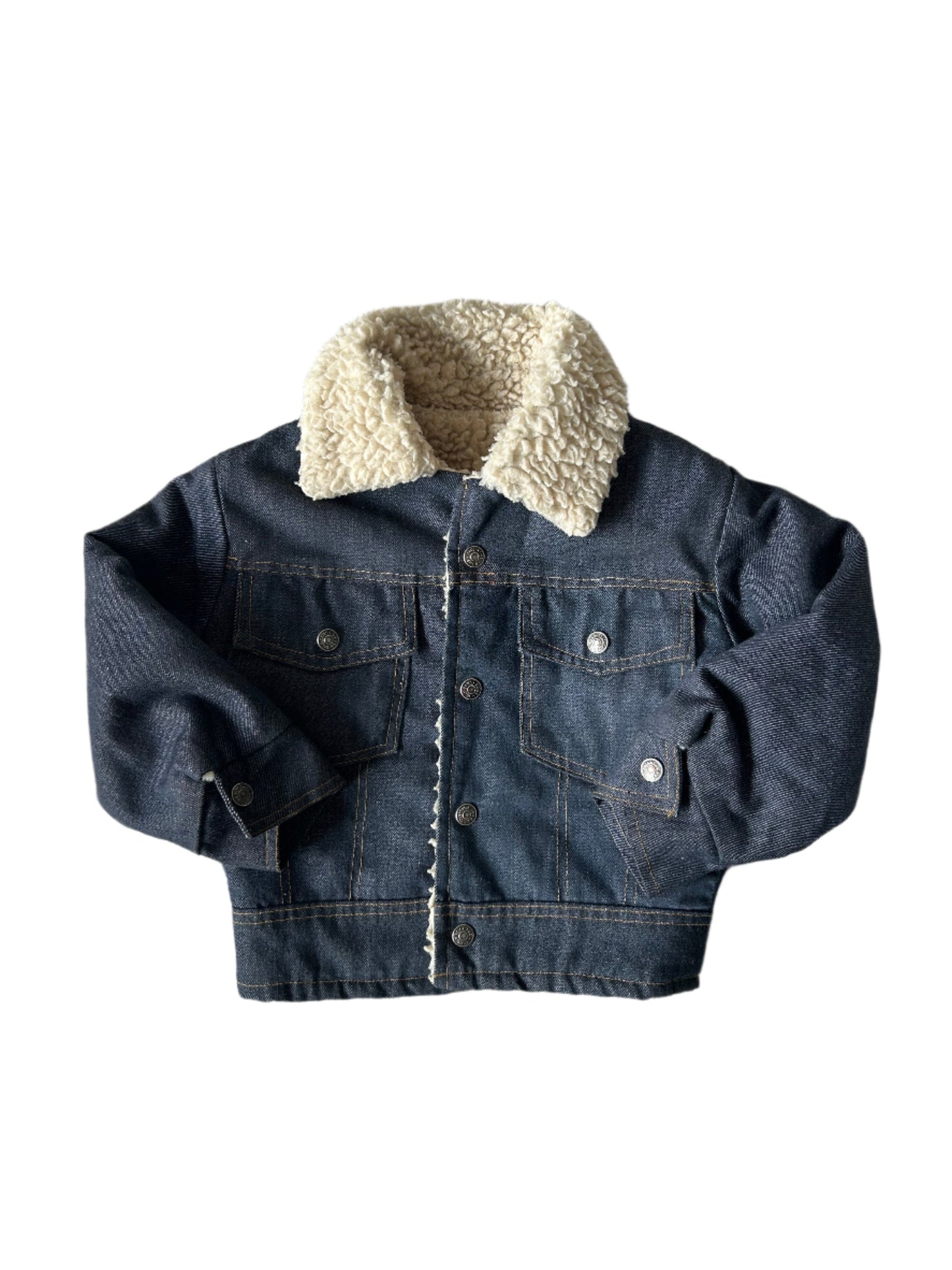 Kids Vintage Shearling Denim Jacket