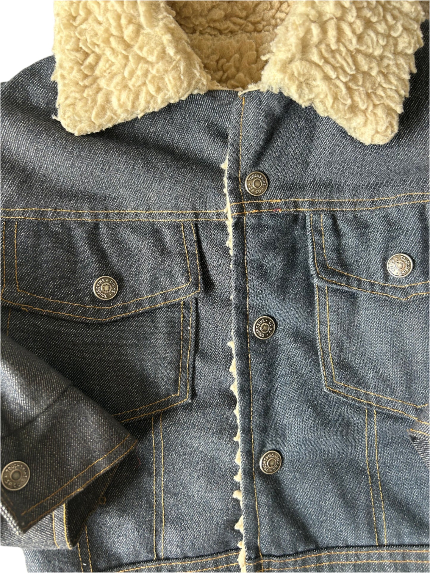 Kids Vintage Shearling Denim Jacket